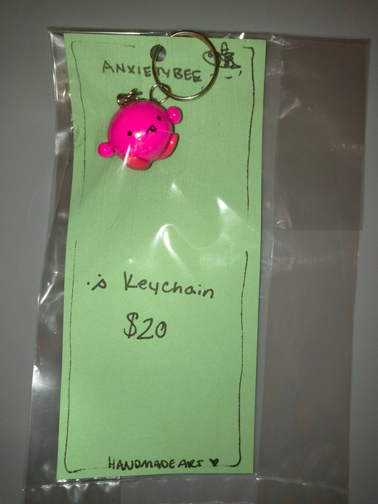 Pink Ball Guy Keychain